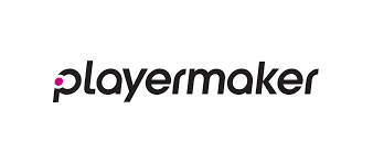 A clear representation of the Playermaker logo against a white backdrop, showcasing its branding in a minimalist style.